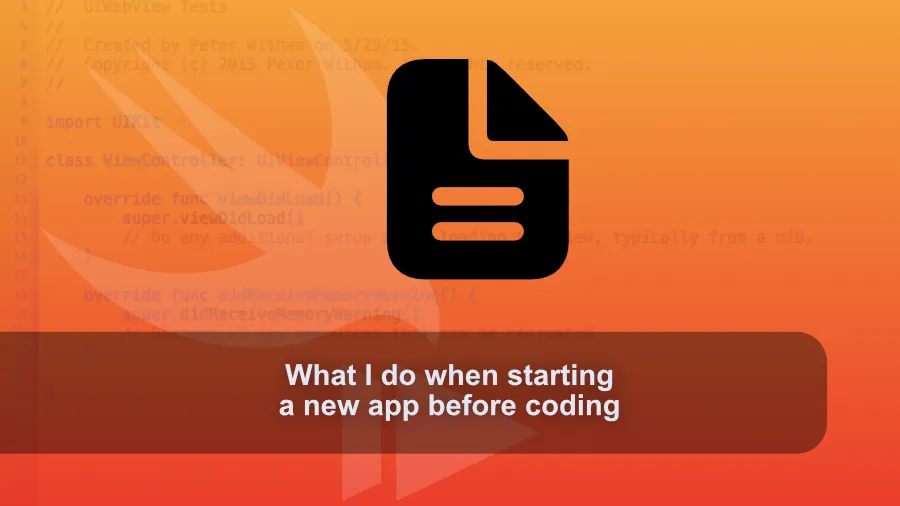 A Discord member question answered, what do I do before I start coding?