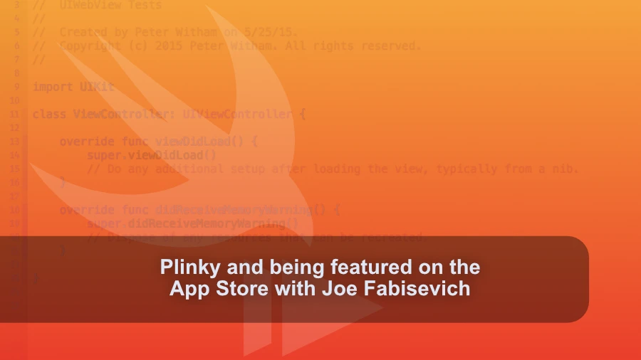 Plinky and being featured on the AppStore with Joe Fabisevich