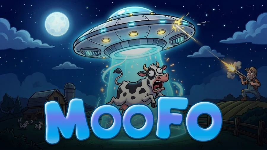 MooFO is here. Aliens are real and the Cows are afraid.