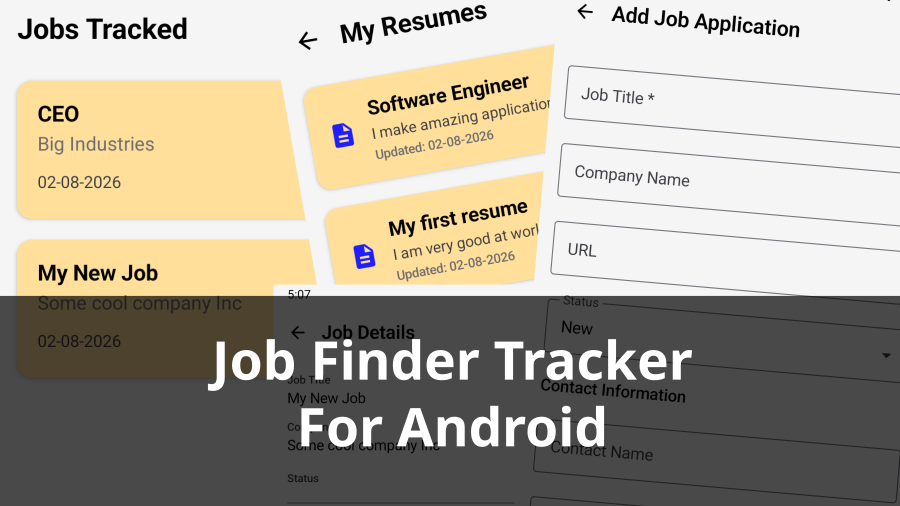 Job Finder Tracker for Android