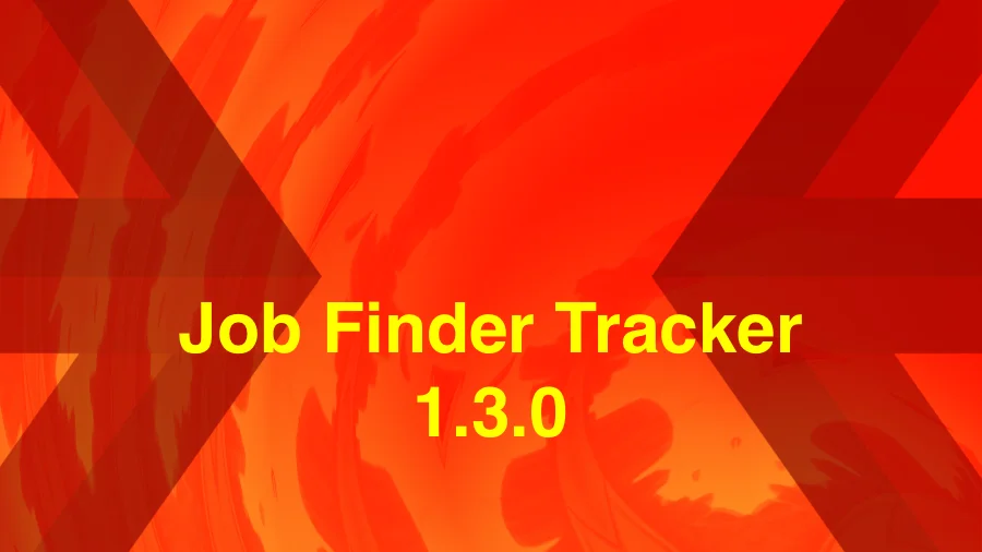 Job Finder Tracker iOS Update 1.3.0