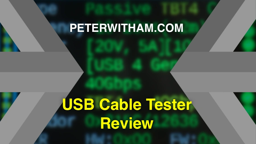 USB Cable Tester solved the nightmare