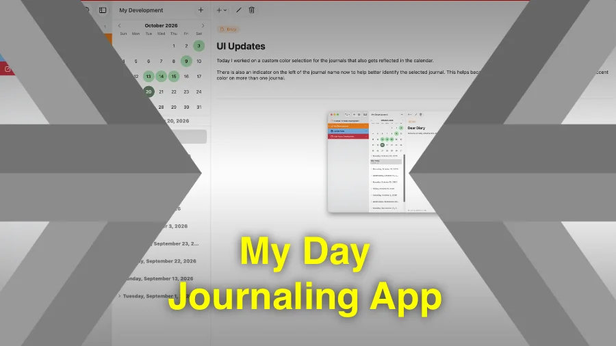 My Day Journaling app development