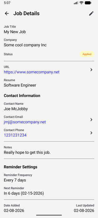 Job Finder Tracker screenshot 3