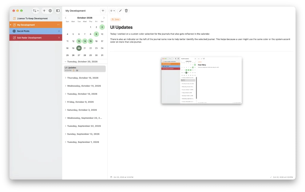 My Day Journaling App
